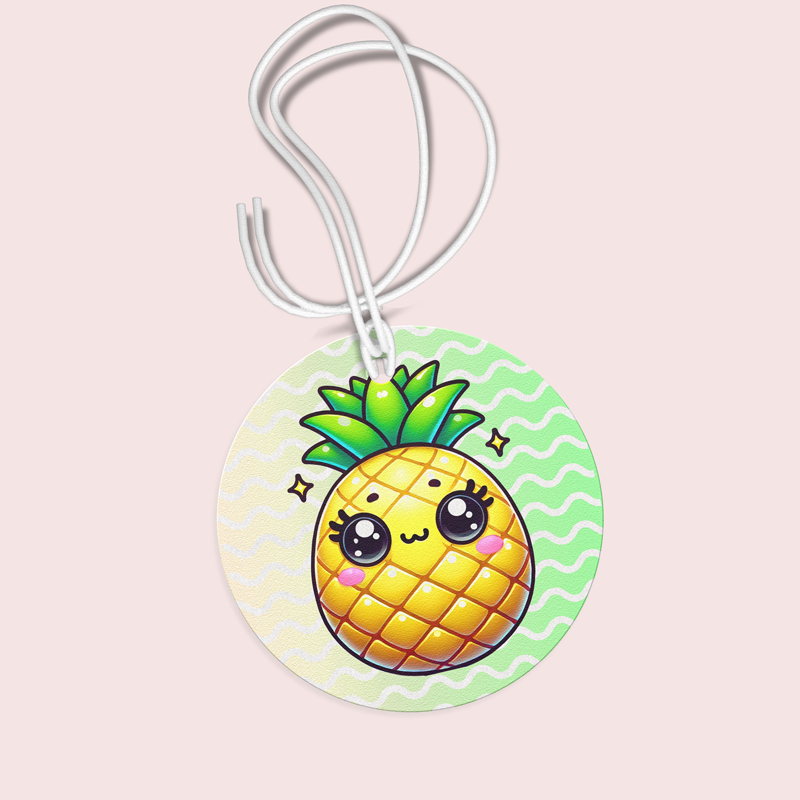 Pineapple Car Airfresheners - Unscented (set of 6)