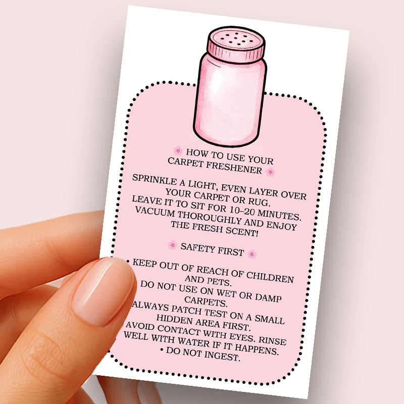 Safety & Care Cards – Set of 50