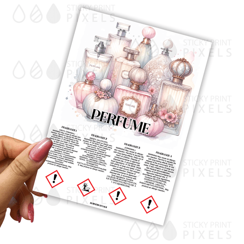 4 Scent CLP for Heart/Star Clams (initial design plus 20 labels) - by Sticky Print Pixels