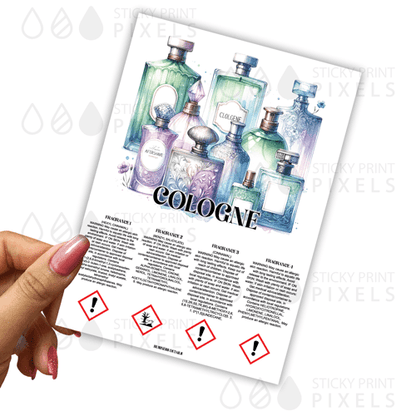 4 Scent CLP for Heart/Star Clams (initial design plus 20 labels) - by Sticky Print Pixels