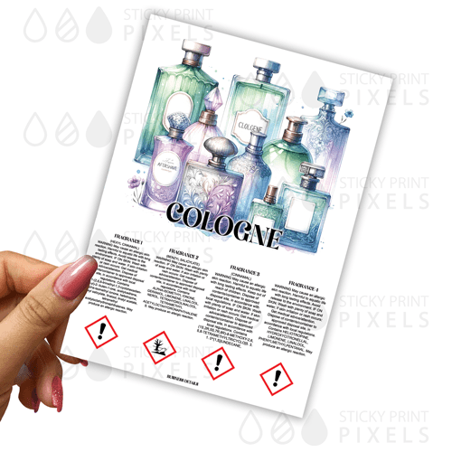 4 Scent CLP for Heart/Star Clams (initial design plus 20 labels) - by Sticky Print Pixels