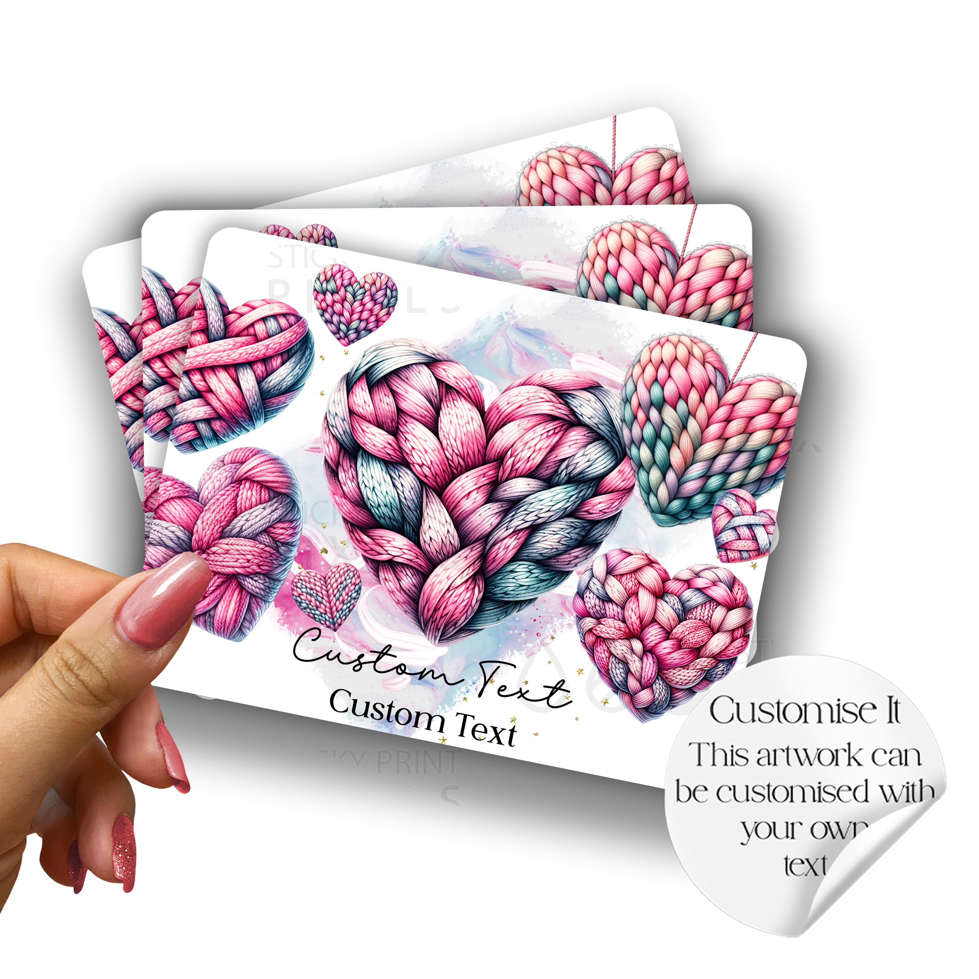 woolen heart (10 Collection Stickers)