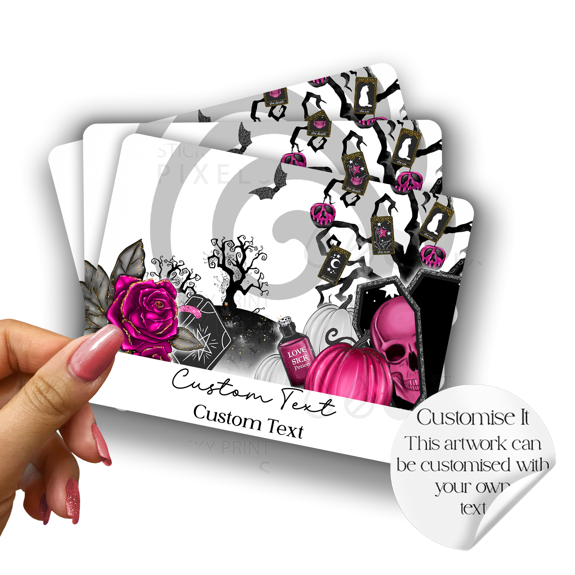 pink halloween (10 Collection Stickers)