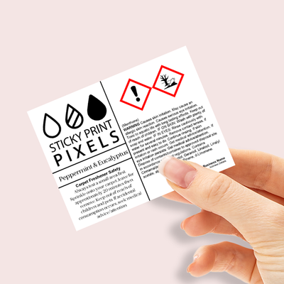 Custom GB CLP Label Printing with Logo – Over 10% Concentration (Safe Use Statements)