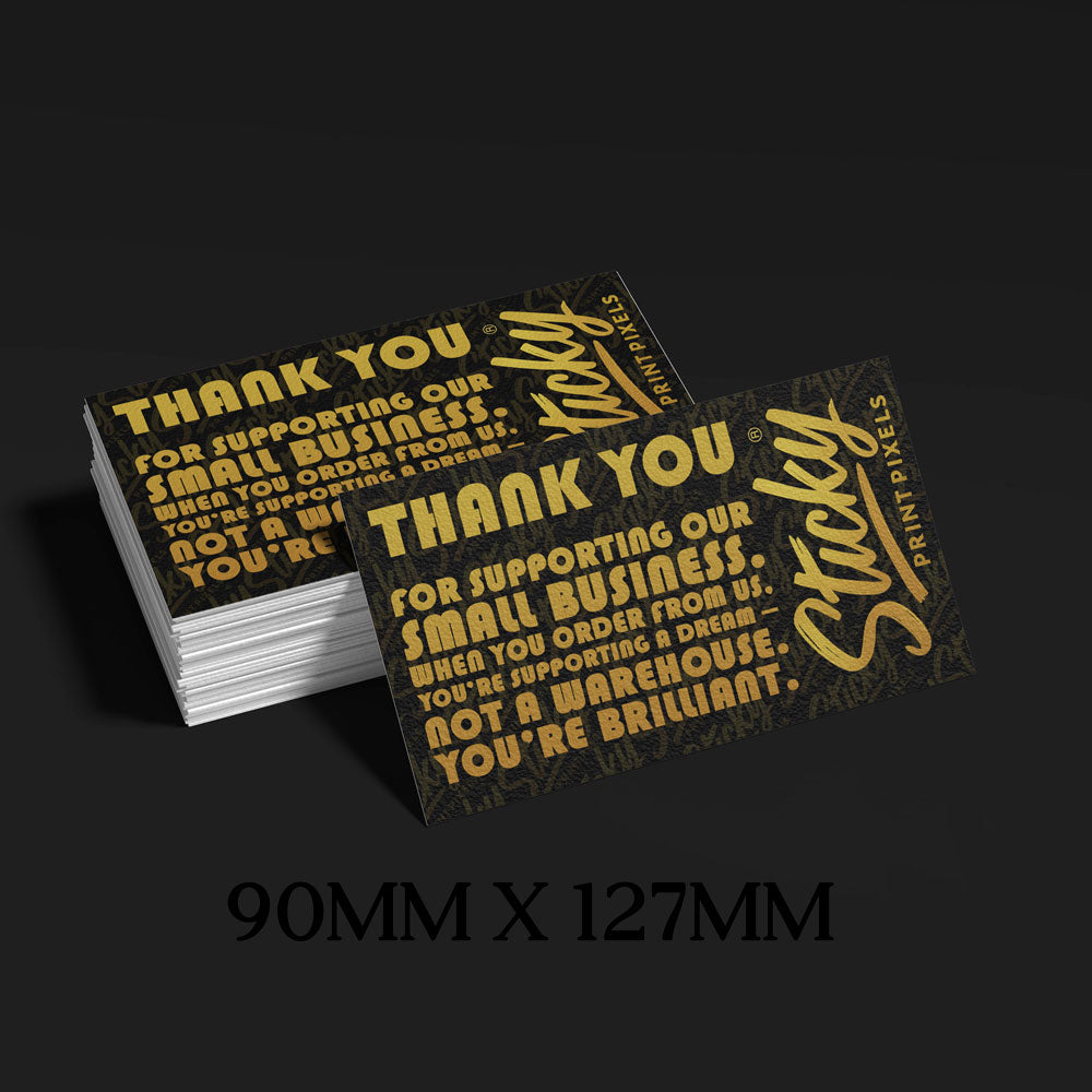 Care / Thank You Card Printing – Upload Your Own Design (127mm × 90mm)