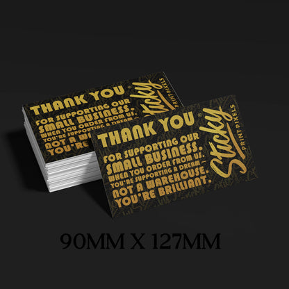 Care / Thank You Card Printing – Upload Your Own Design (127mm × 90mm)