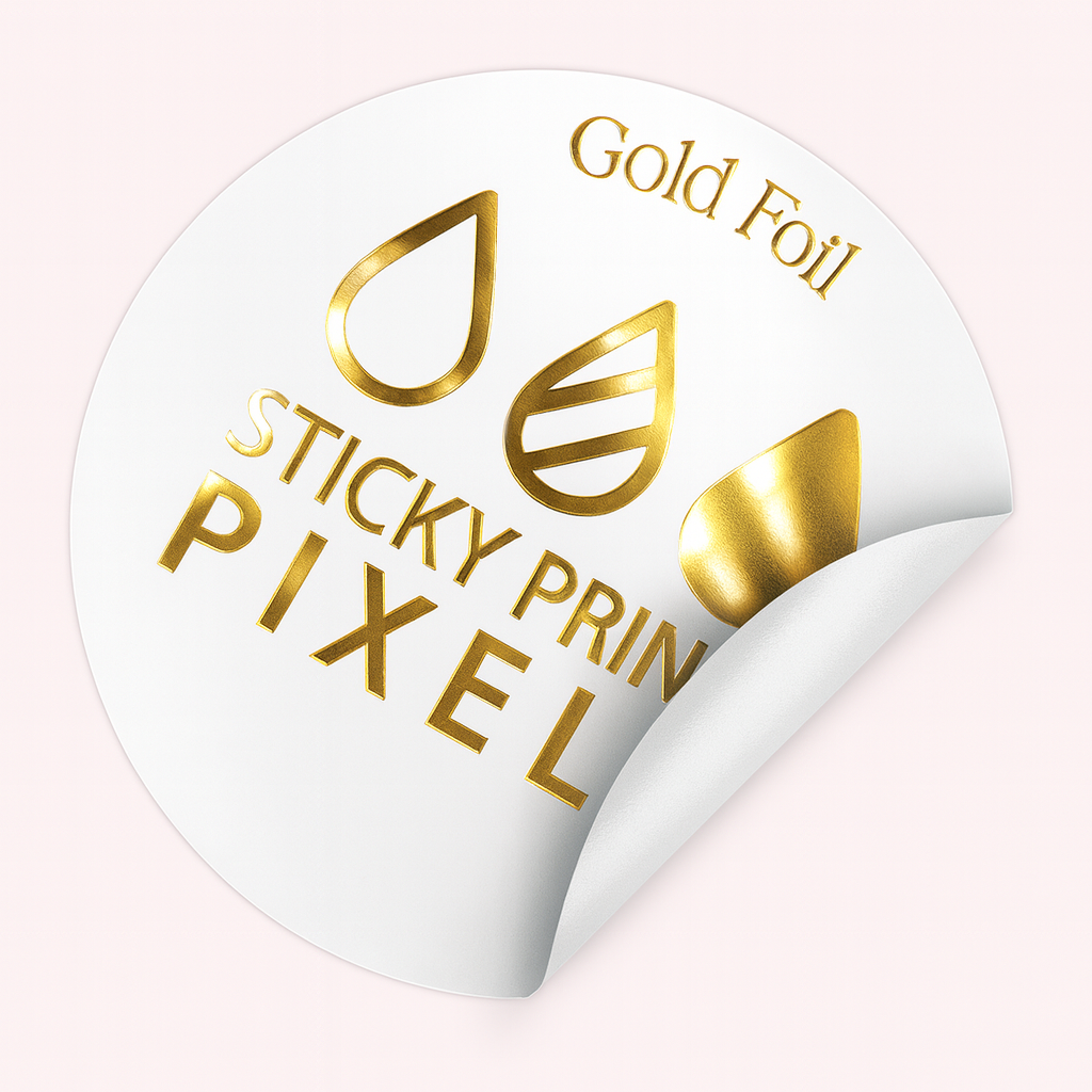 Personalised Gold Foil Stickers