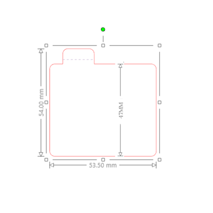 Custom Waterproof Lip Balm Tube Labels – 53.5mm x 54mm with tab