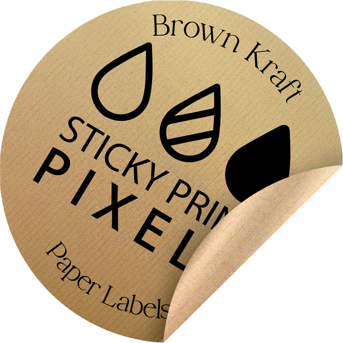 Brown Parcel Paper Stickers