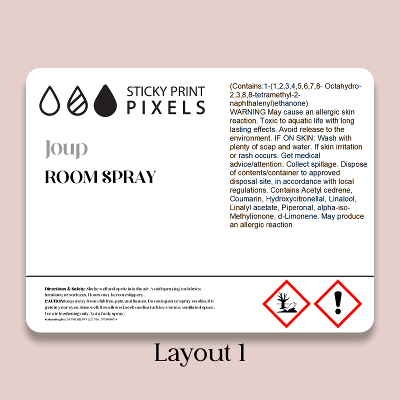 Wrap Around CLP Labels with Logo (IN ALCOHOL)