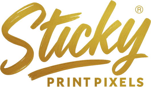 Sticky Print Pixels | CLP Label printing | Graphics Design