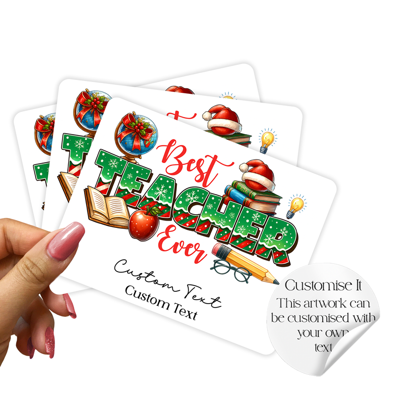 Best Teacher xmas (10 Collection Stickers)