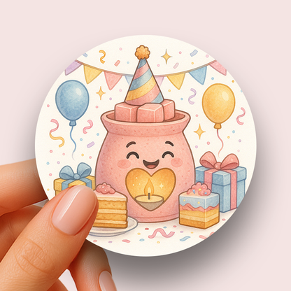 Birthday character (24 stickers)