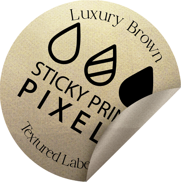 Brown Textured Stickers