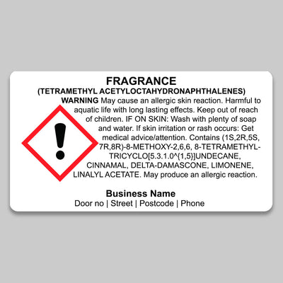 CLP labels for wax melts (non hazardous base clp) - CLP Labels by Sticky Print Pixels