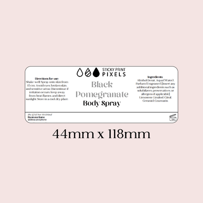 CPSR Logo Stickers – Glossy Paper, Non - Waterproof, Custom Cosmetic Labels - by Sticky Print Pixels