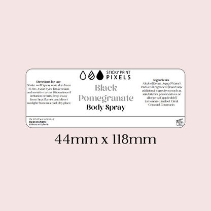 CPSR Logo Stickers – Glossy Paper, Non - Waterproof, Custom Cosmetic Labels - by Sticky Print Pixels