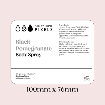 CPSR Logo Stickers – Glossy Paper, Non - Waterproof, Custom Cosmetic Labels - by Sticky Print Pixels