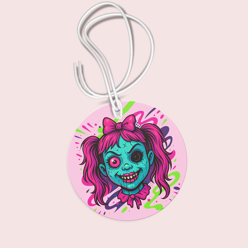 Creepy Doll Car Airfresheners - Unscented (set of 9)