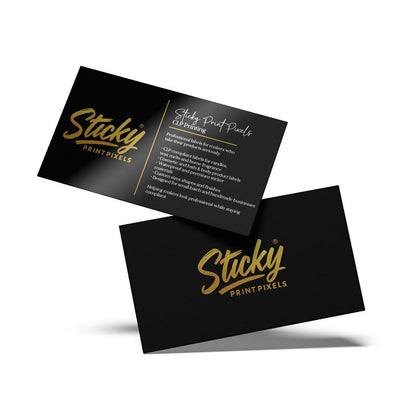 90mm × 54mm Business & Care Cards – Glossy Card (Single or Double Sided)