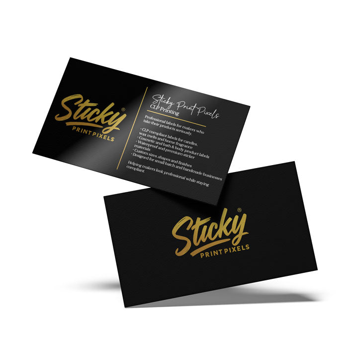 90mm × 54mm Business & Care Cards – Glossy Card (Single or Double Sided)