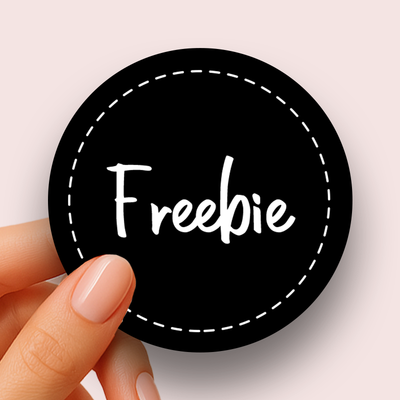 Freebie Black (24 stickers)