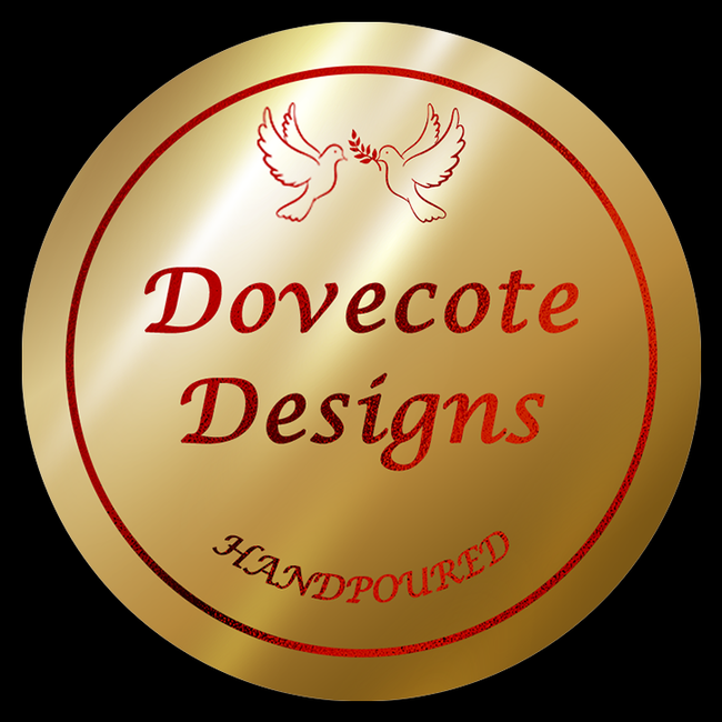 Round Labels Gloss Gold/Red