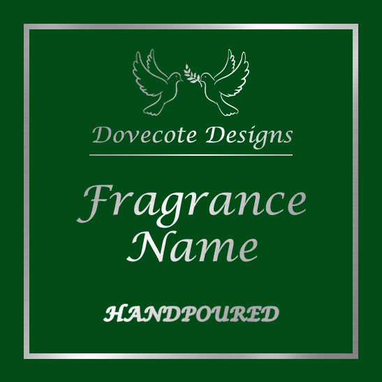Square Labels Gloss Green and Silver