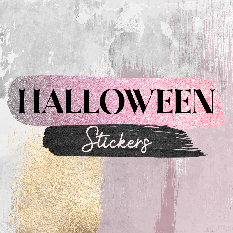 Halloween Stickers 45mm round (multi design choice)