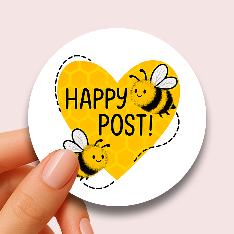 Happy Post Bee (24 stickers)