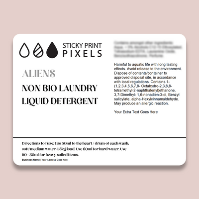 Laundry CLP Labels (FW) - by Sticky Print Pixels