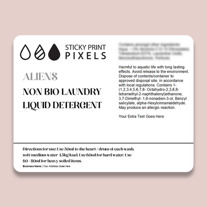 Laundry CLP Labels (FW) - by Sticky Print Pixels