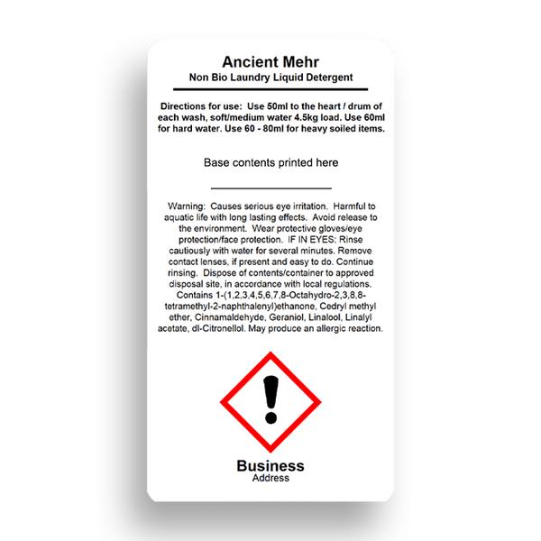Laundry & Fabric Softener CLP Labels | Custom GB CLP Label Printing ...