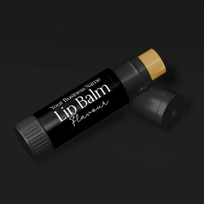 Custom Waterproof Lip Balm Tube Labels – 53.5mm x 54mm with tab