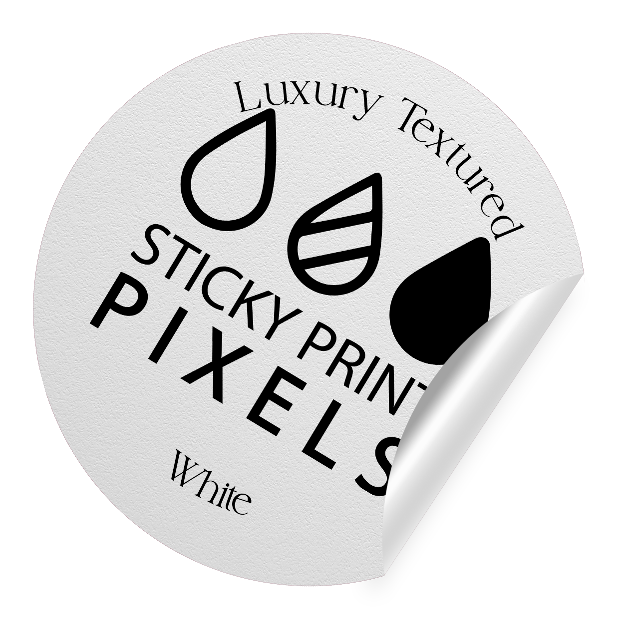 Luxury Textured Matte White Sticker Sheets – Custom Cut, Premium A