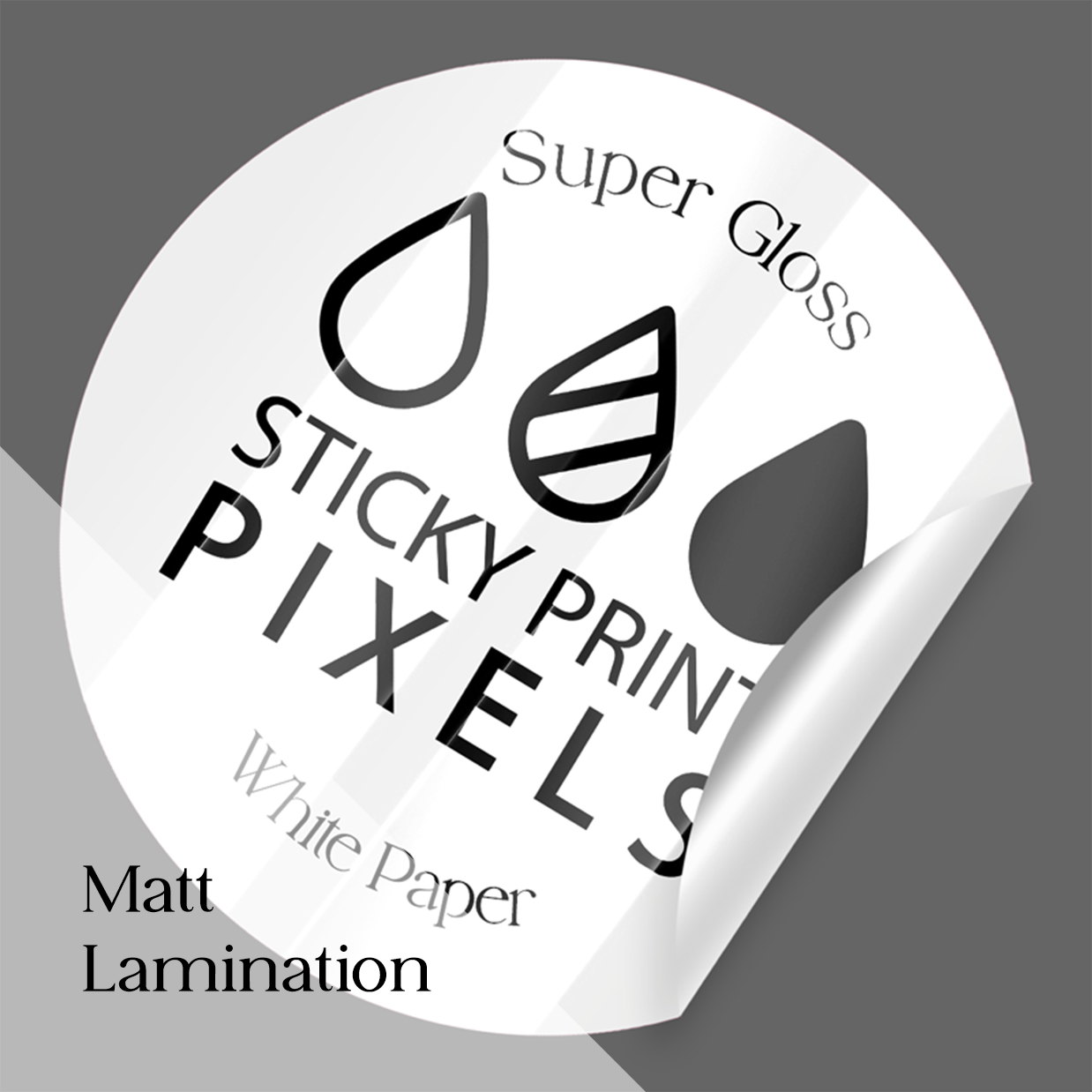 Super Glossy White Paper Stickers (custom sizes)
