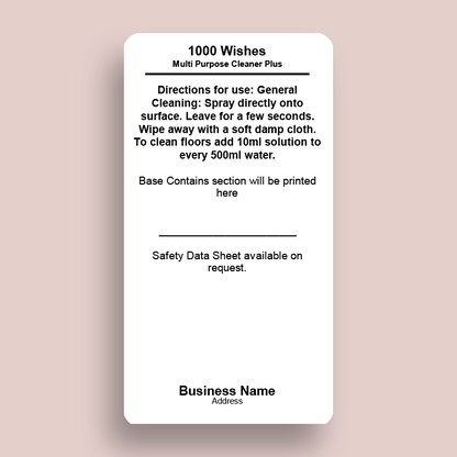 Multi Purpose Cleaning Spray CLP Labels (FW) - by Sticky Print Pixels