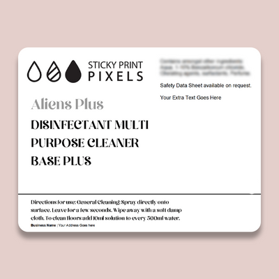 Multi Purpose Cleaning Spray (diluted by you) CLP Labels (FW) - by Sticky Print Pixels