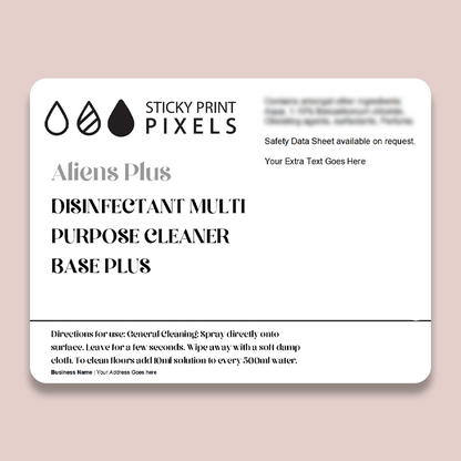 Multi Purpose Cleaning Spray (diluted by you) CLP Labels (FW) - by Sticky Print Pixels