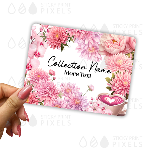 Pink & Floral (10 Collection Stickers)