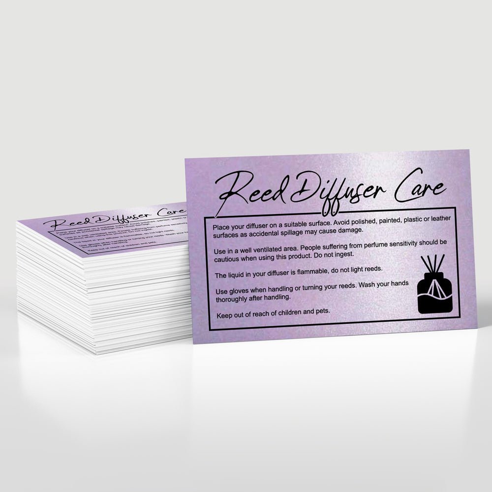 Product Care Cards (10 cards)(multi choice) - by Sticky Print Pixels