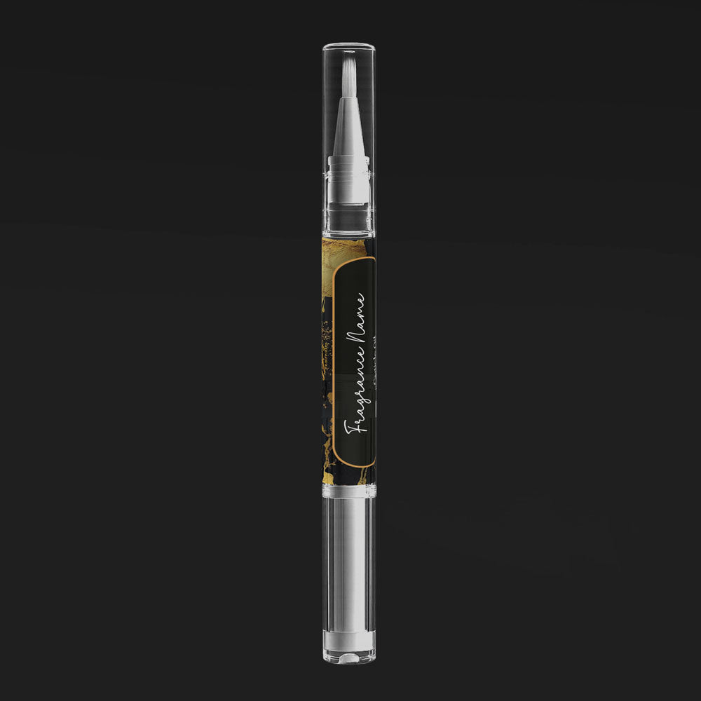 Black & Gold Rectangle Labels – 50mm × 40mm