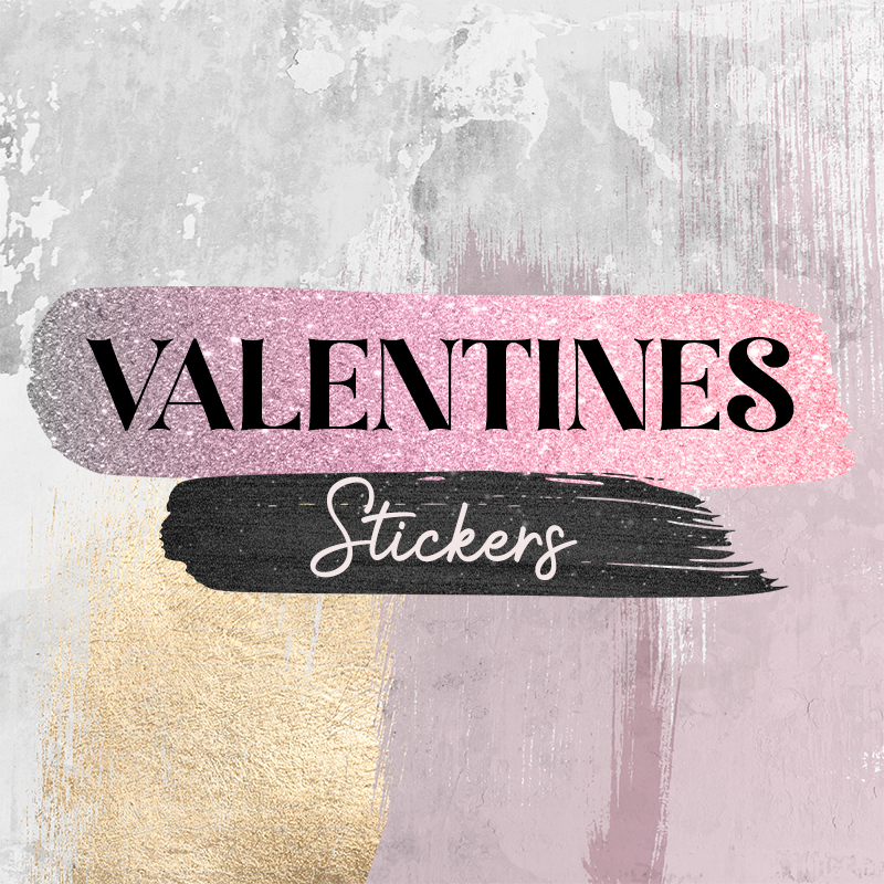 Valentines Day Stickers (multi design choice)