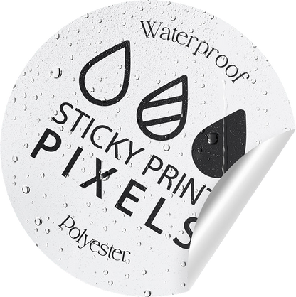 Matt White Waterproof Polyester Stickers