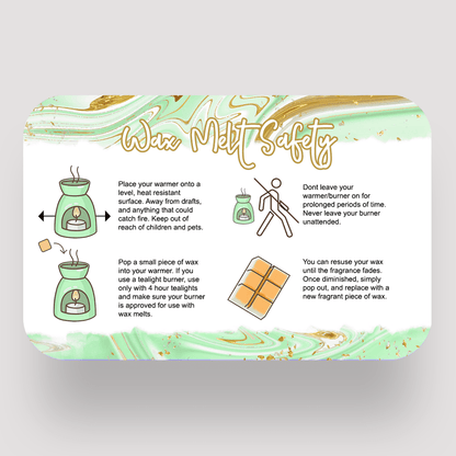 Wax Melt Safety Stickers (8 per sheet) - by Sticky Print Pixels